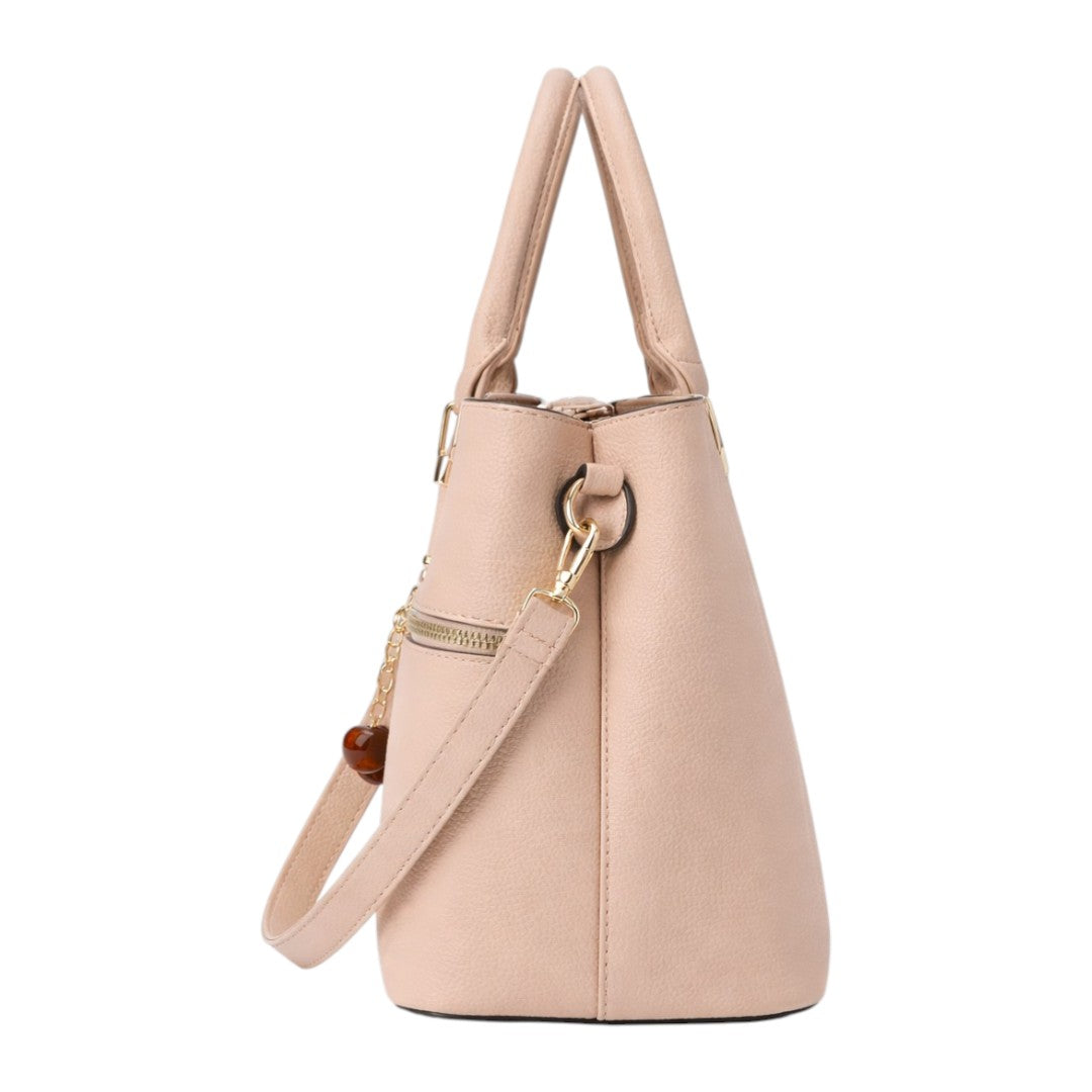 Fibez Elegant Beige Shoulder Bag Women’s Fashion Bag