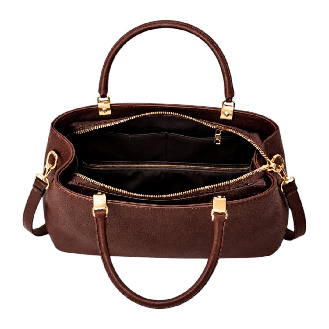 Fibez Coffee Brown Luxury Shoulder Bags