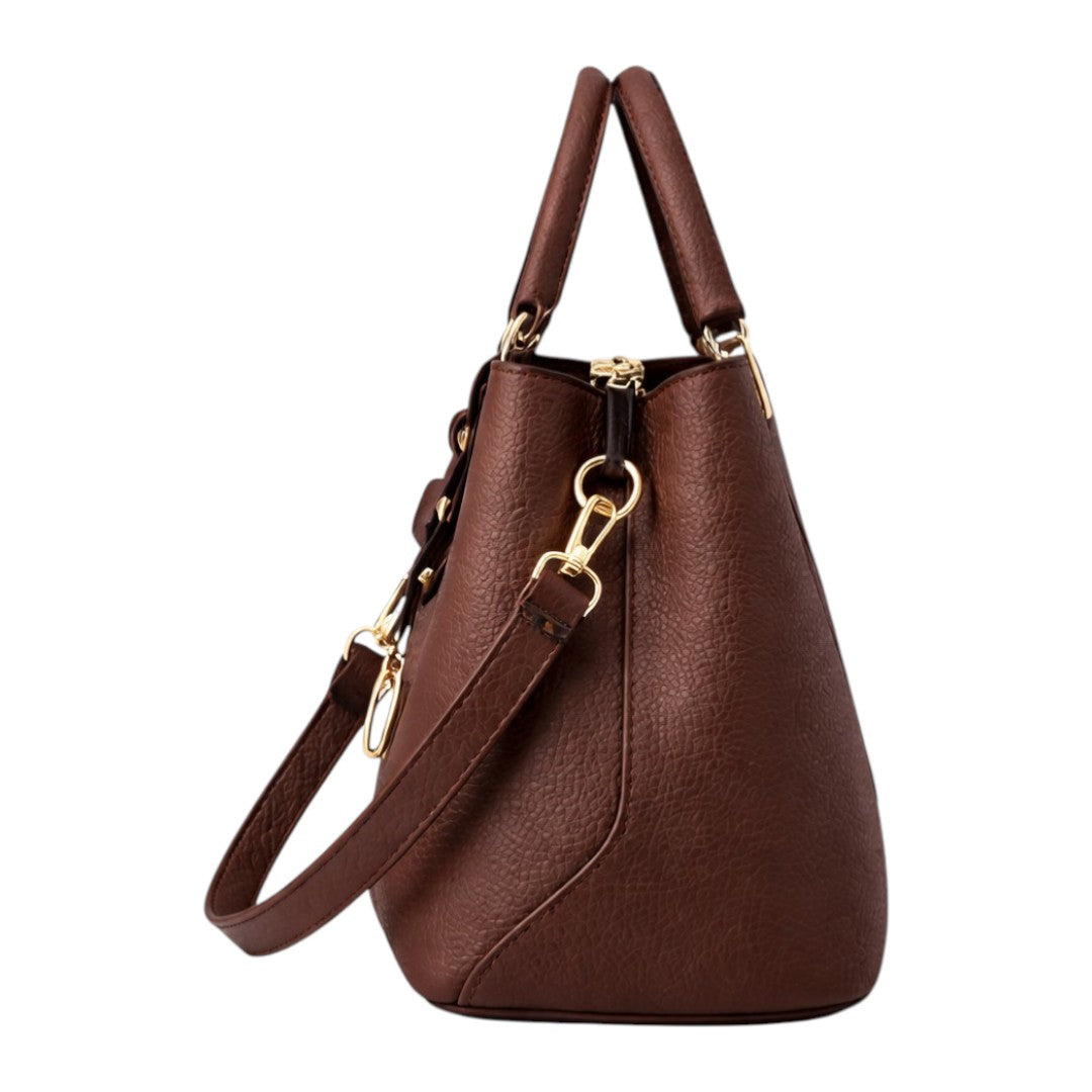 Fibez Coffee Brown Luxury Shoulder Bags